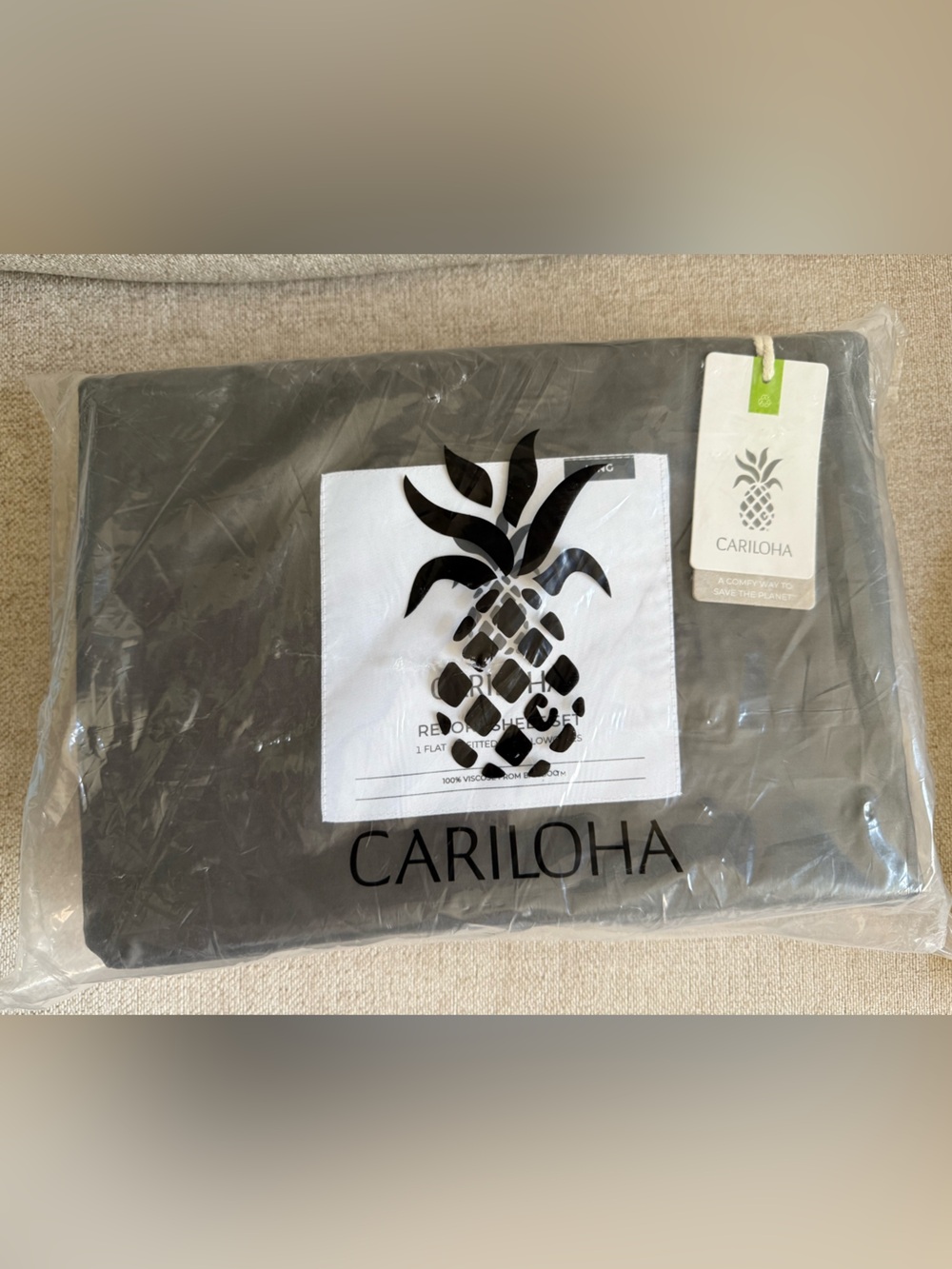 NWT Cariloha Resort Bamboo King Sheet Set - Onyx Luxury Bedding